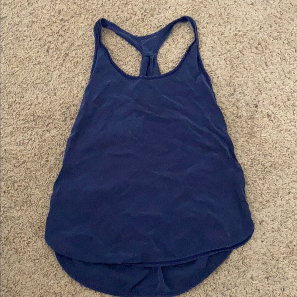 Navy blue work out tank top